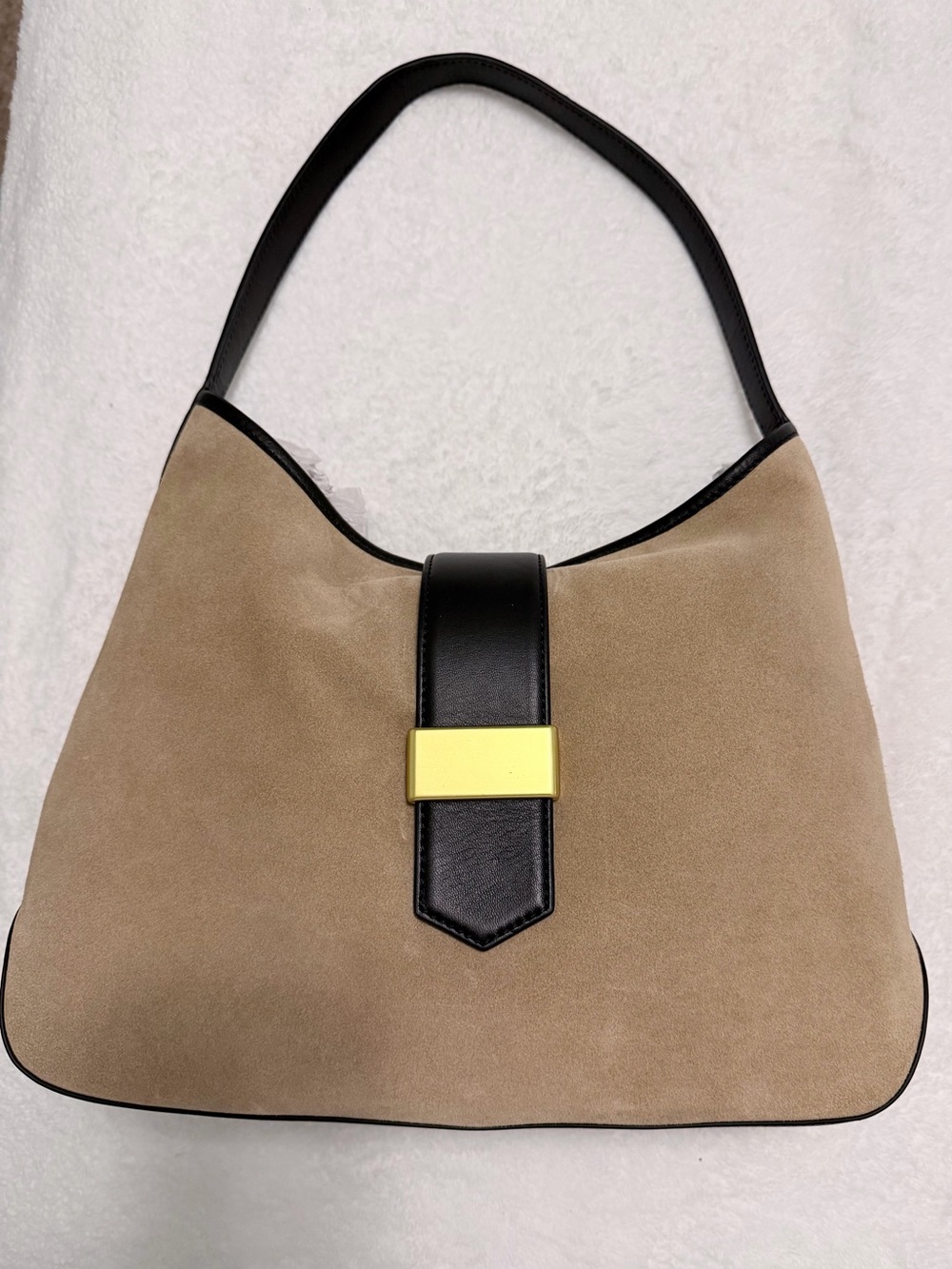 J. Crew Berkeley Suede & Leather Shoulder Bag NWT - Picture 2 of 5